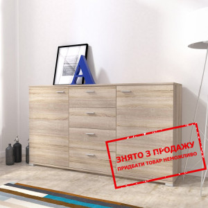 Комод ЕУ / EU Perfect Home 150 2-дверний з 4 шухлядами Дуб сонома