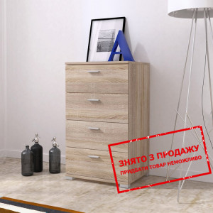 Комод ЕУ / EU Perfect Home 50 з 4 шухлядами Дуб сонома