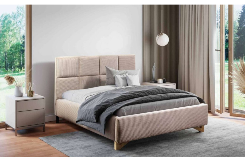 Ліжко (з основою під матрац) Perfect Home Софія / Sofia 180x200 з м'яким ізголів'ям двоспальне