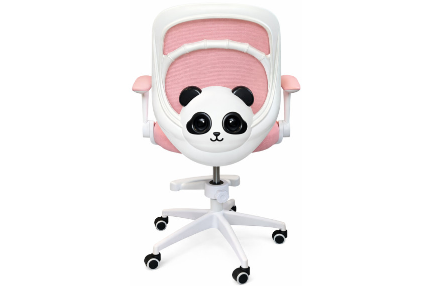 Крісло обертове дитяче з підставкою для ніг PERFECT KIDS PANDA PINK Perfect Home Україна Рожевий