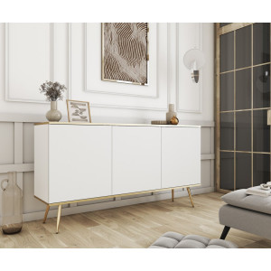 Комод Perfect Home Оро / Oro 3-дверний з золотими ...