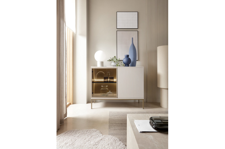 Комод з підсвіткою Perfect Home Сенто / Sento K104 2-дверний Кашемір
