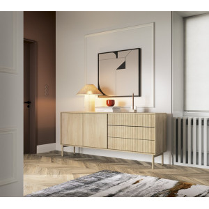 Комод Perfect Home Таво / Tavo 2D3S/187 2-дверний з 3 шухлядами Дуб кремона