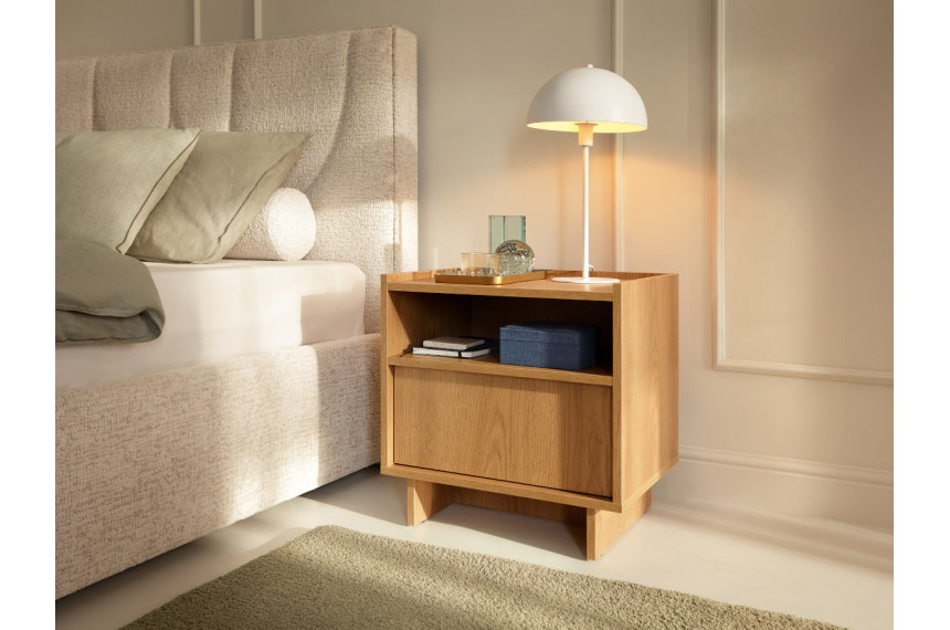 Тумба приліжкова Perfect Home Ясумі / Yasumi S50 з 1 шухлядою Дуб карамельний
